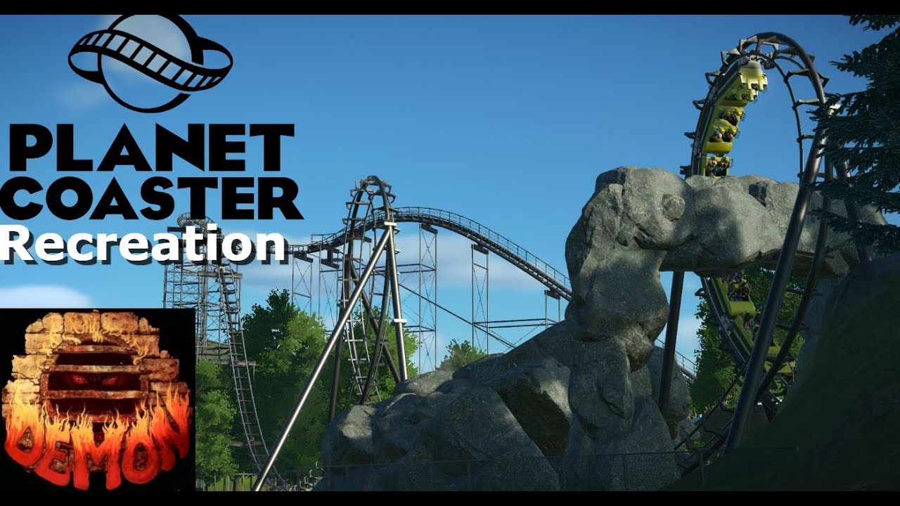 Demon at Six Flags Great America Planet Coaster Recreations