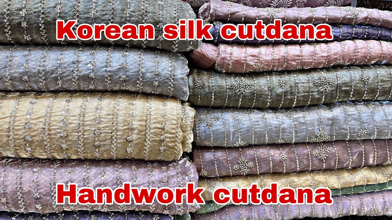 Korean silk cutdana | imported cutdana | handwork Turkish cutdana