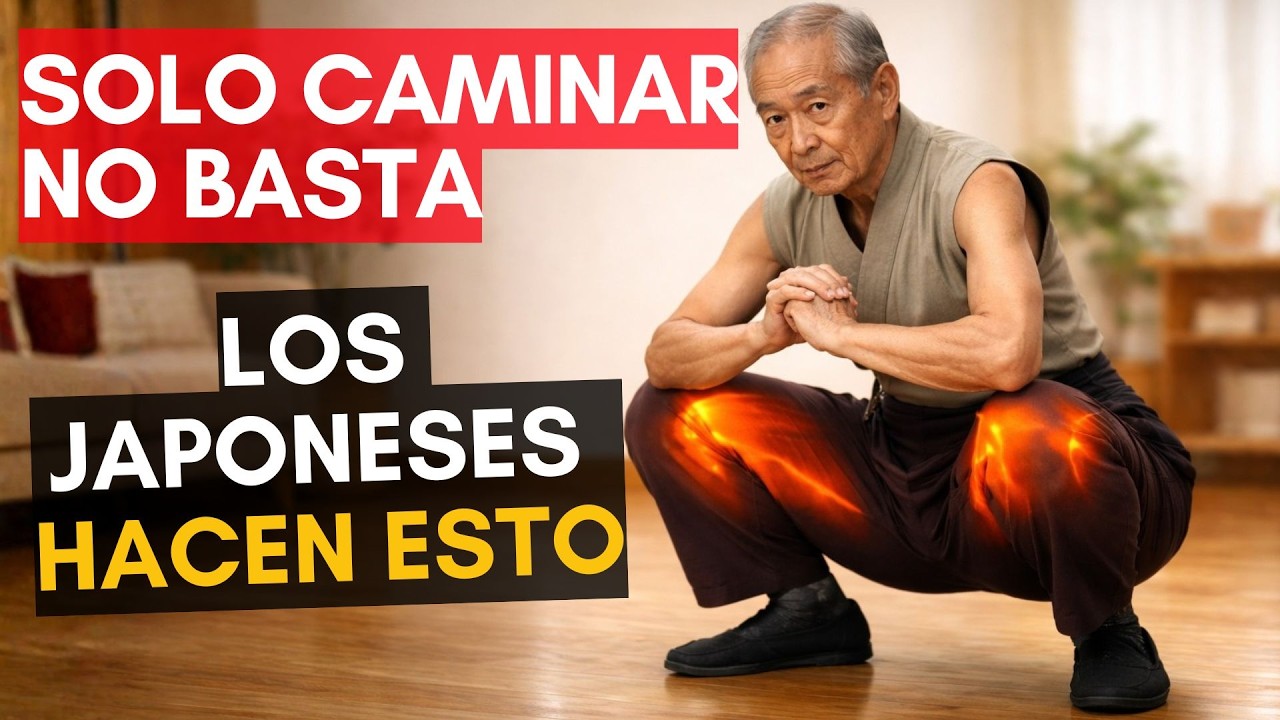 6 Ejercicios Japoneses que Mantienen las Piernas Fuertes Después de los 60