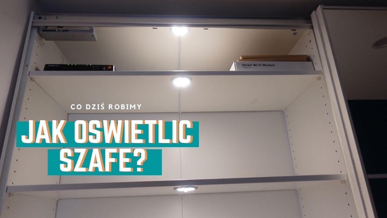 W jaki sposób wykonać oświetlenie w szafach? Futura i Orbit z czujnikami PIR.Oprawa łazienkowa Amber