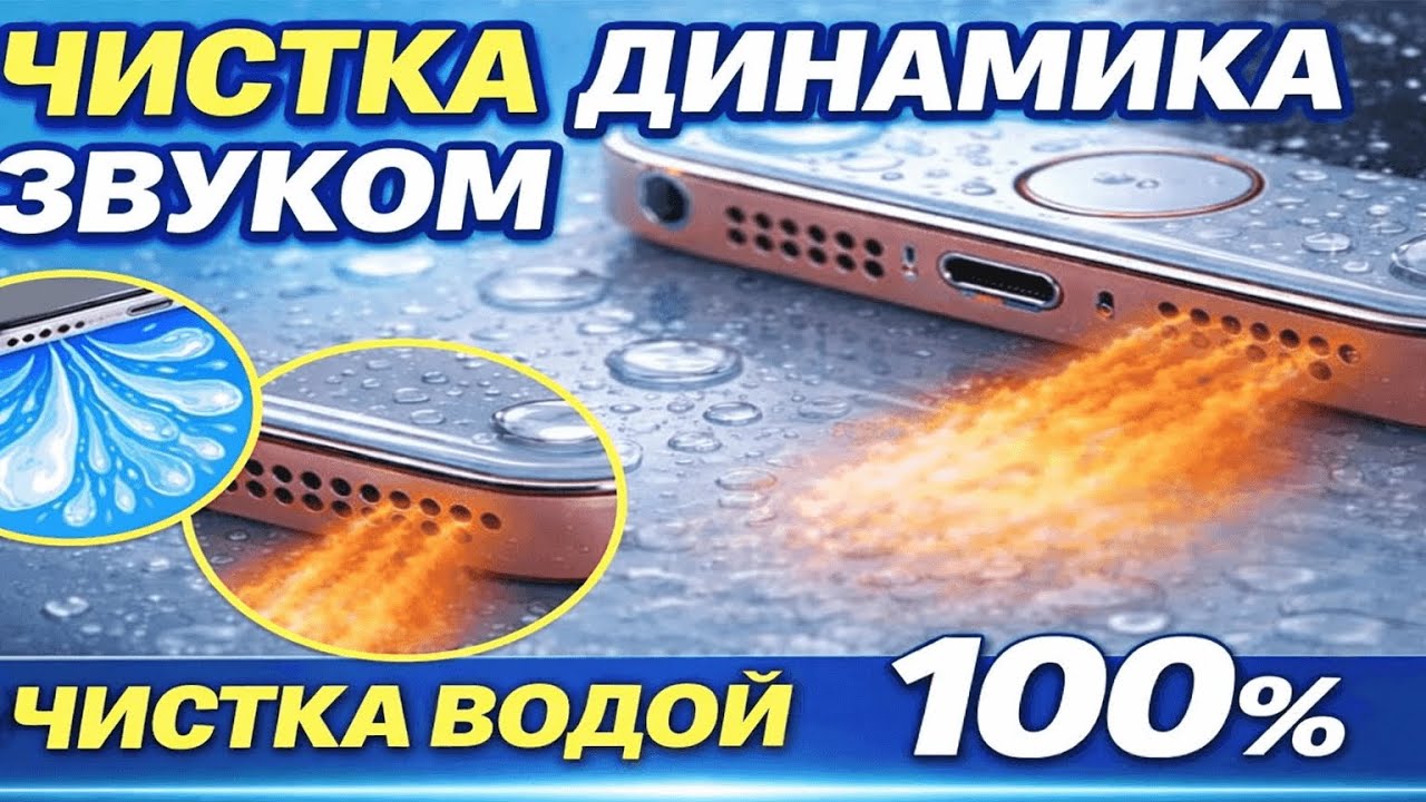 Звук для очистки динамика 🔊 Удаление воды и пыли из динамика телефона  100% гарантировано