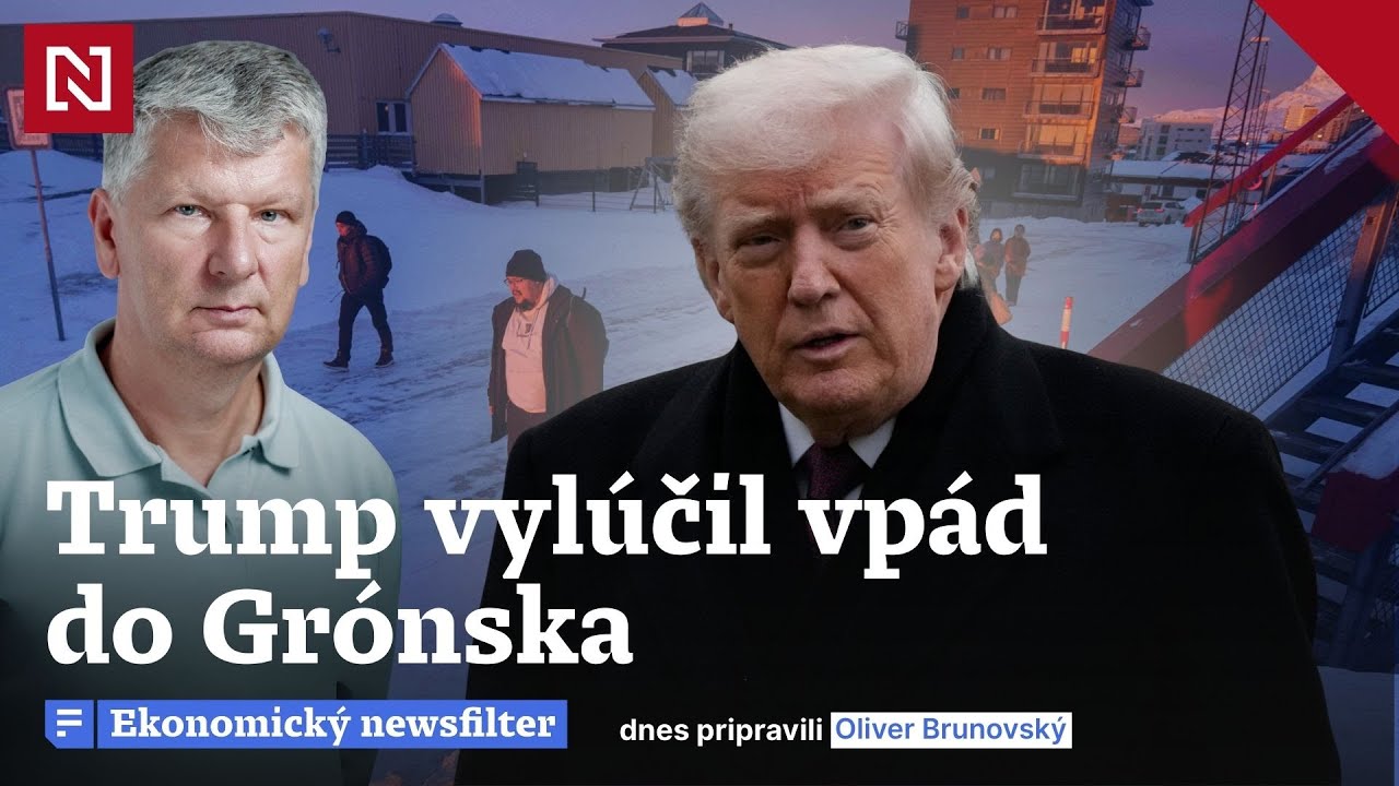 Ekonomický newsfilter: Trump (včera) vylúčil vpád do Grónska, čo bude zajtra nevedno. Vzdať sa sv...