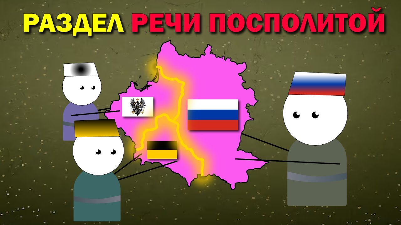 Разделы Речи Посполитой (1772, 1793, 1795 г. ) | История на пальцах