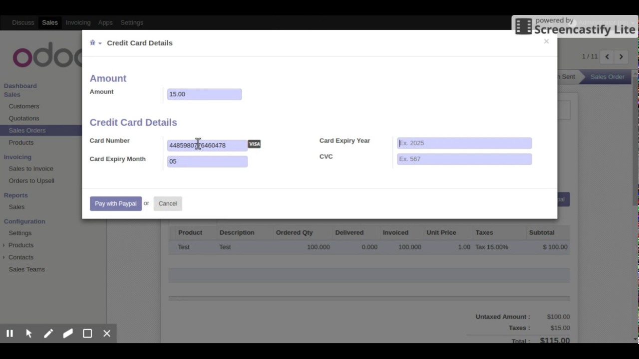 How To Configure PayPal Backend Payment In Odoo