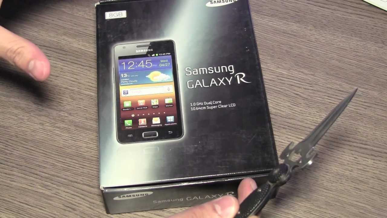 New Samsung Galaxy R i9103 Unboxing and Review