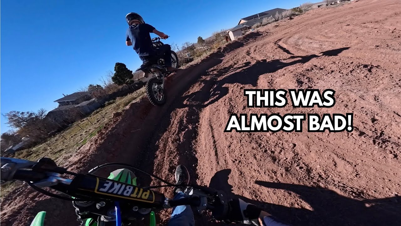 This backyard race nearly ended in a crash!