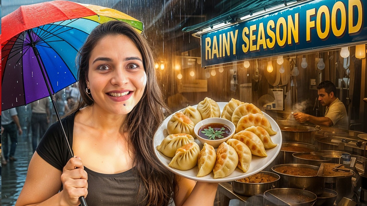 RAIN + FOOD + TWIST = CRAZY FOOD CHALLENGE! ⛈️