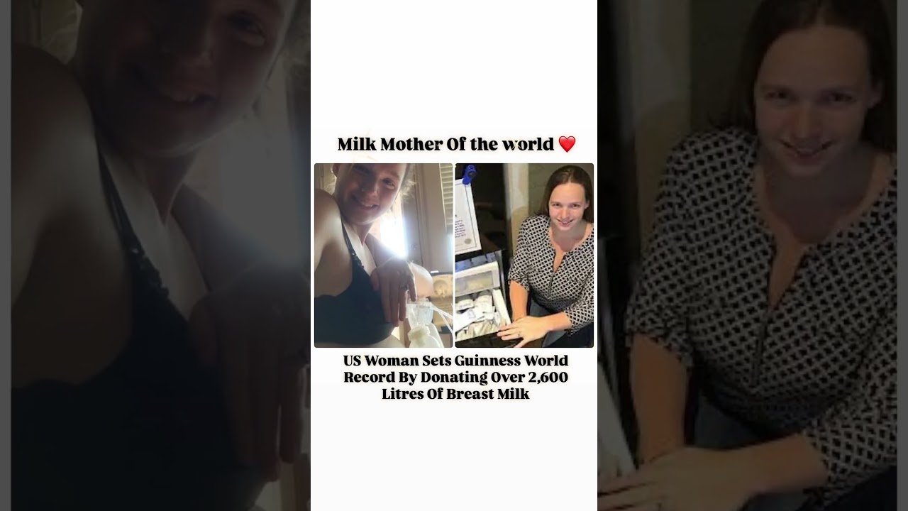 Milk Mother of the World! Guinness Record for 2,600+ Litres Donated! 🍼❤️#shorts #viral