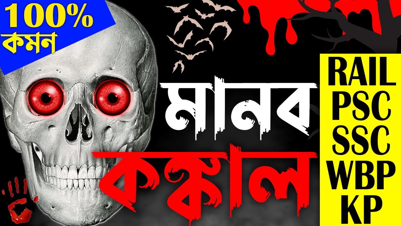 🔴মানব কঙ্কাল | Human Skeleton System | Human Skeleton System for Competitive Exams | Science Class