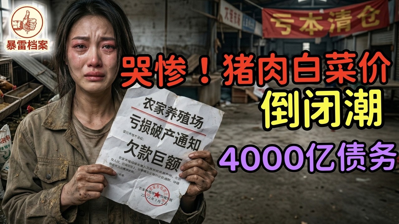暴雷！猪肉便宜到白菜价，3800亿债务砸下来，1700万养殖户沦为资本炮灰，猪肉为什么越来越难吃？真相有点恶心