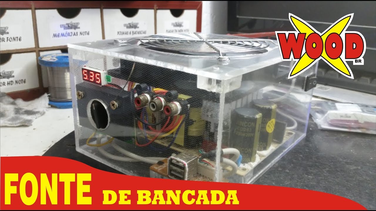 X-WOOD - COMO FAZER FONTE DE BANCADA - 100% RECICLADA