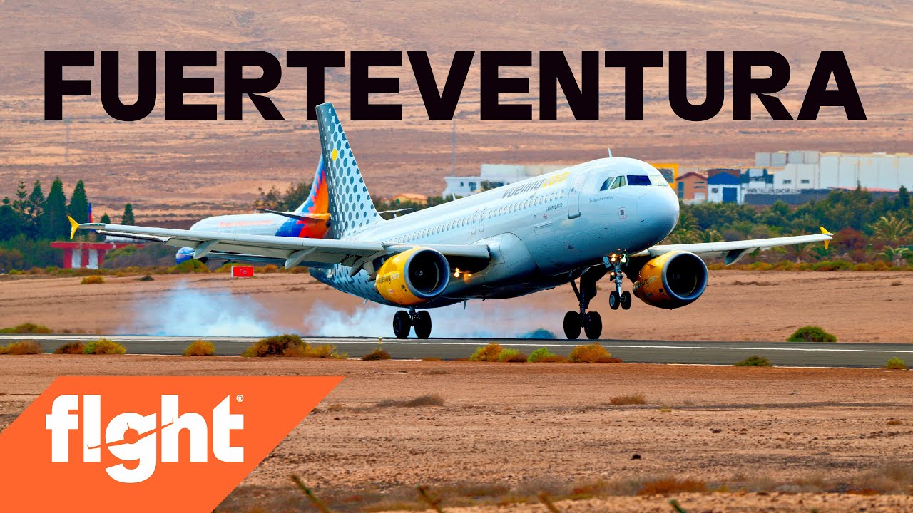 Fuerteventura Airport has some unique plane liveries! 🥴