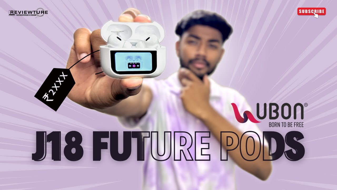 UBON J18 Future Pods Review 2024 | With Advanced Features, Built-In Display & Futuristic Design🤯