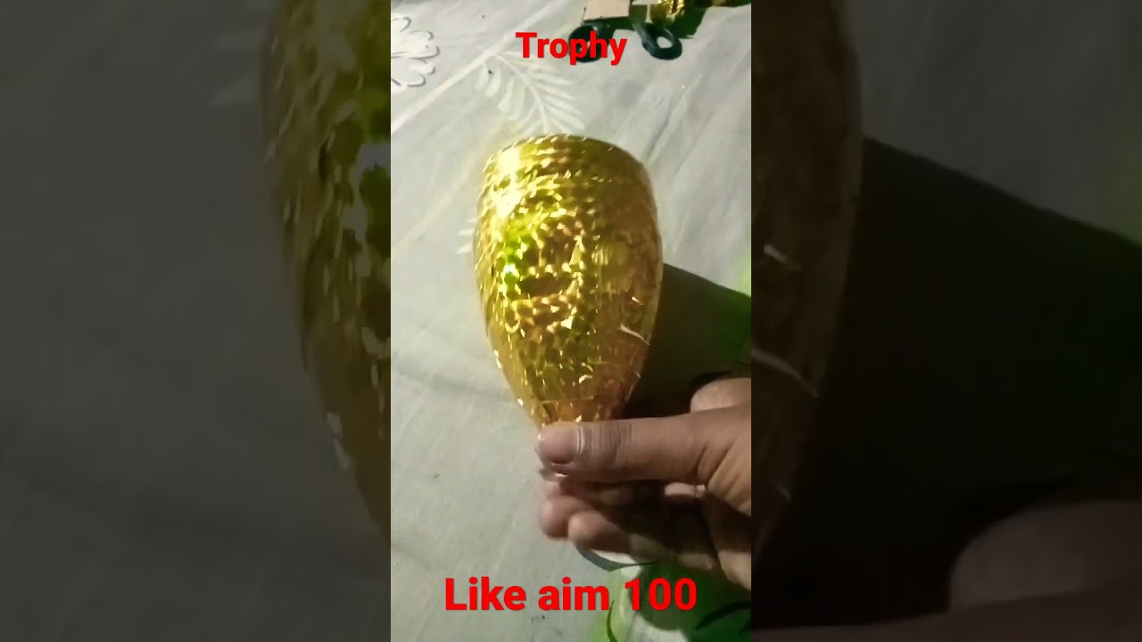 How to make a trophy with bottle at home | bottle trophy #shorts #shortsvideo #viralshorts 👍👍👍