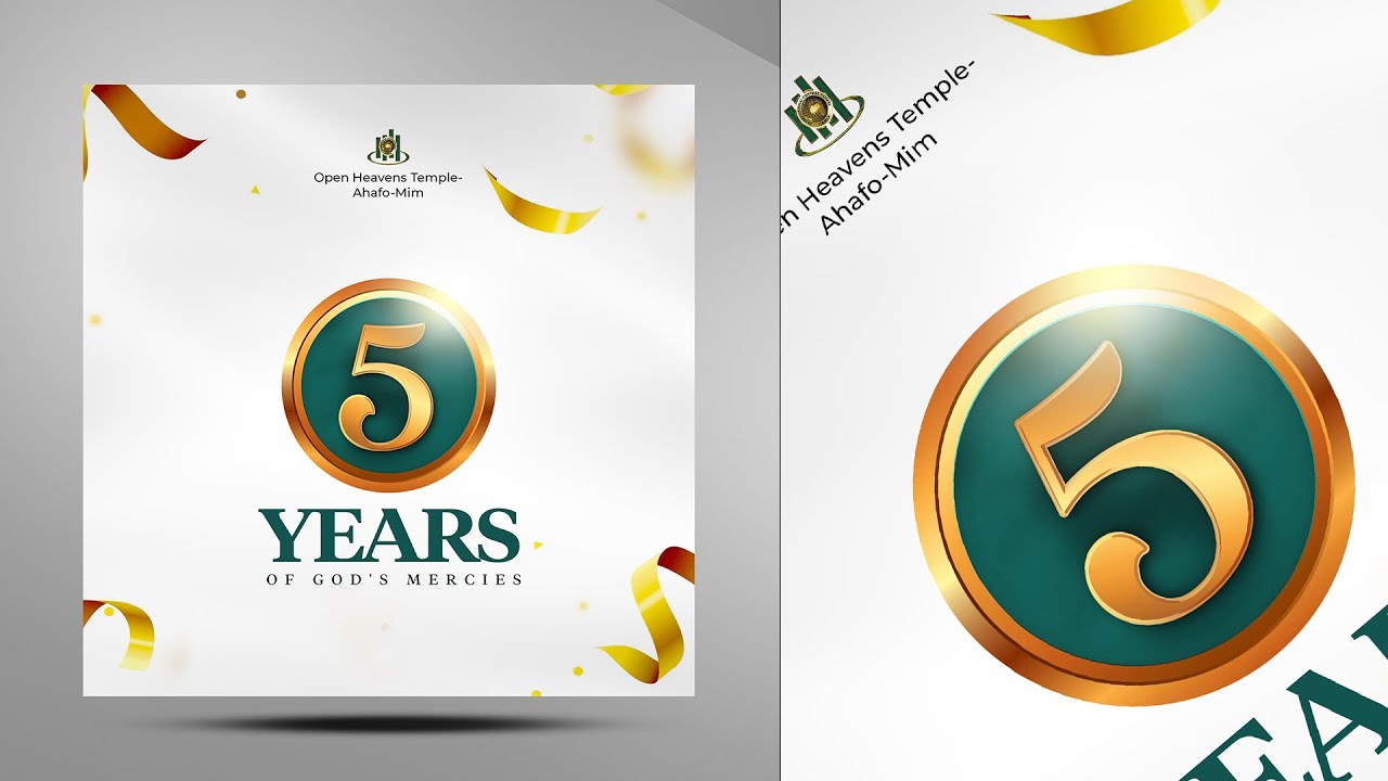 5 years Anniversary Photoshop - FREE PSD | Adobe Photoshop Design