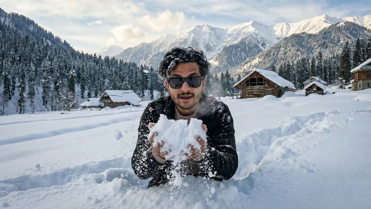This Is Kashmir After Snowfall… Unreal Views 😍