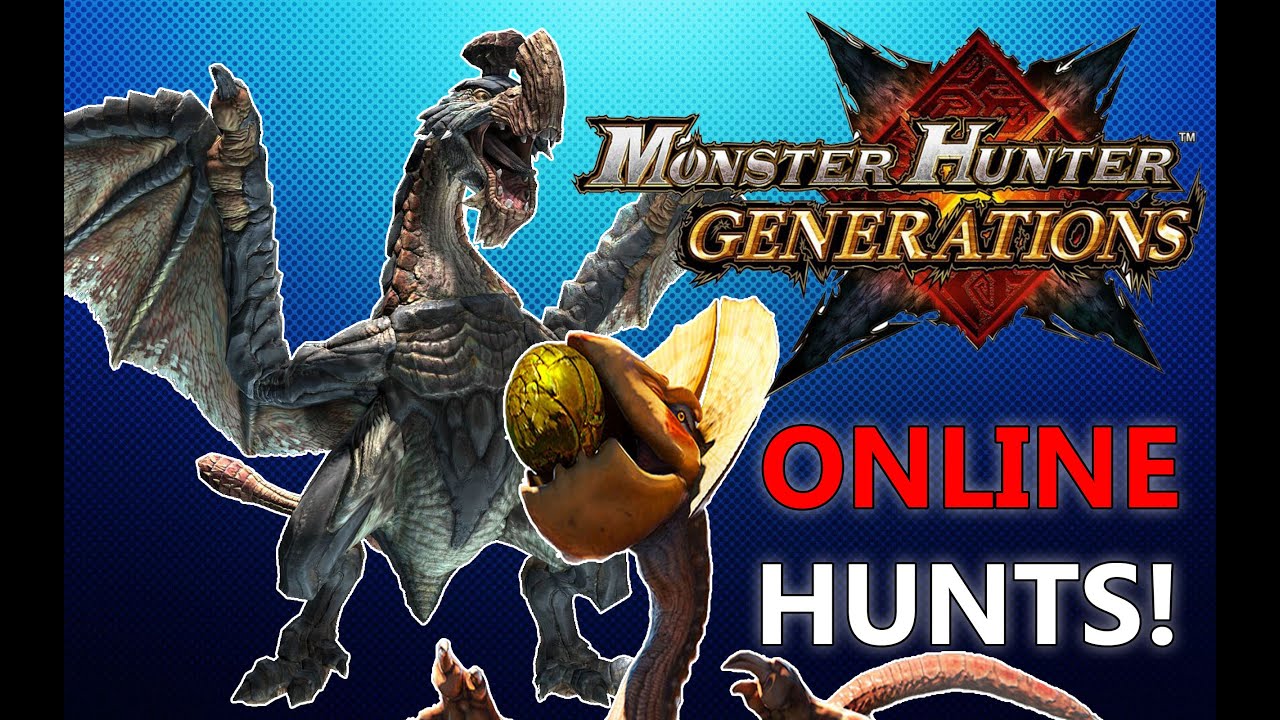 Monster Hunter Generations-Online Multiplayer With The Hunting Group-HR 1....