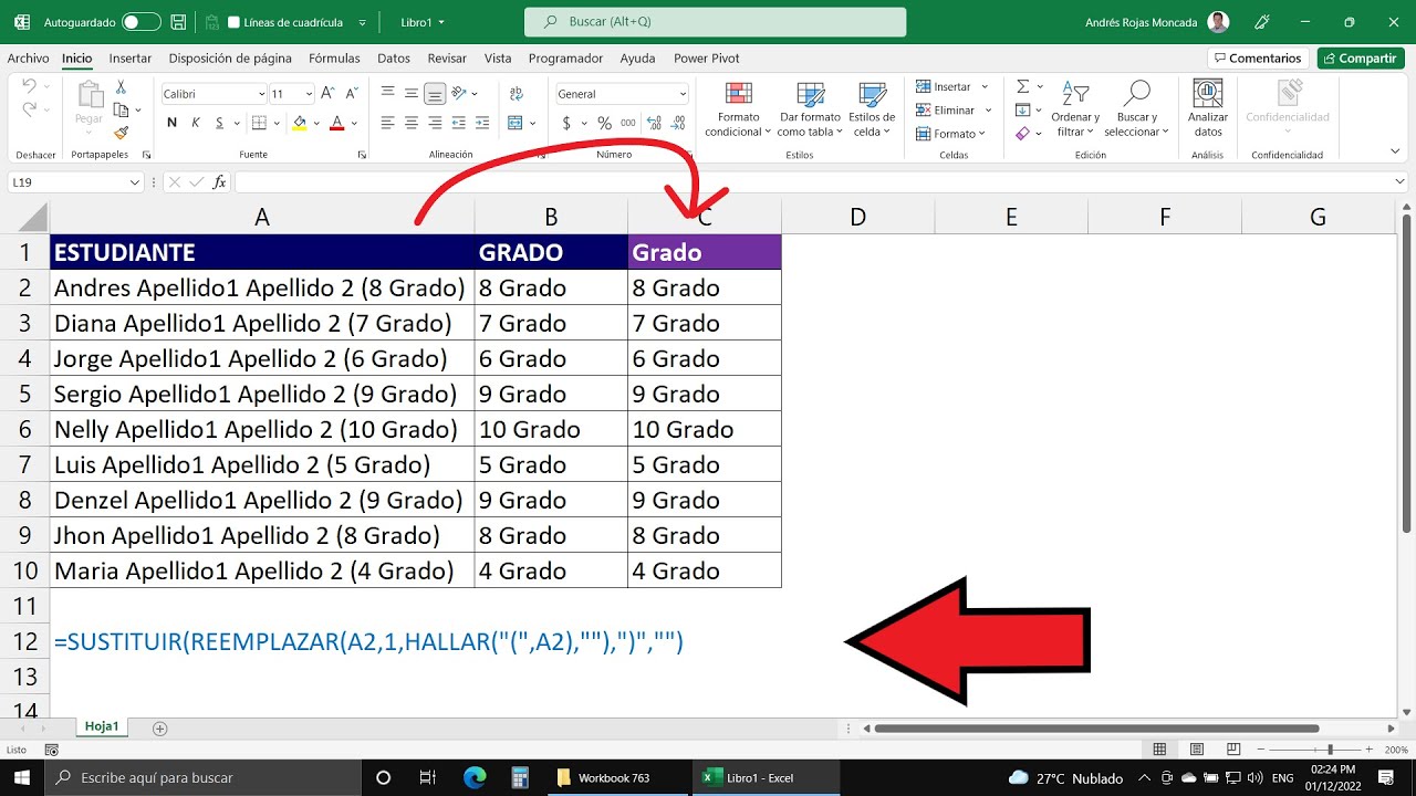 Cómo Extraer el Texto dentro de los Paréntesis de una cadena de Texto ¡Excel Básico!