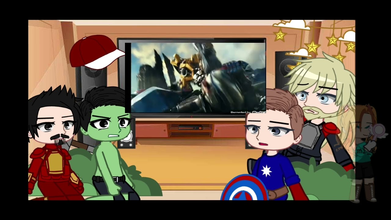 •|AVENGERS REACT OPTIMUS PRIME VS BUMBLEBEE•|PART#2•|🇧🇷🇺🇲•|02:40