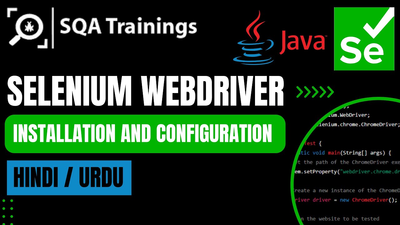 Selenium WebDriver with Java - Installation and Configuration in Hindi/Urdu