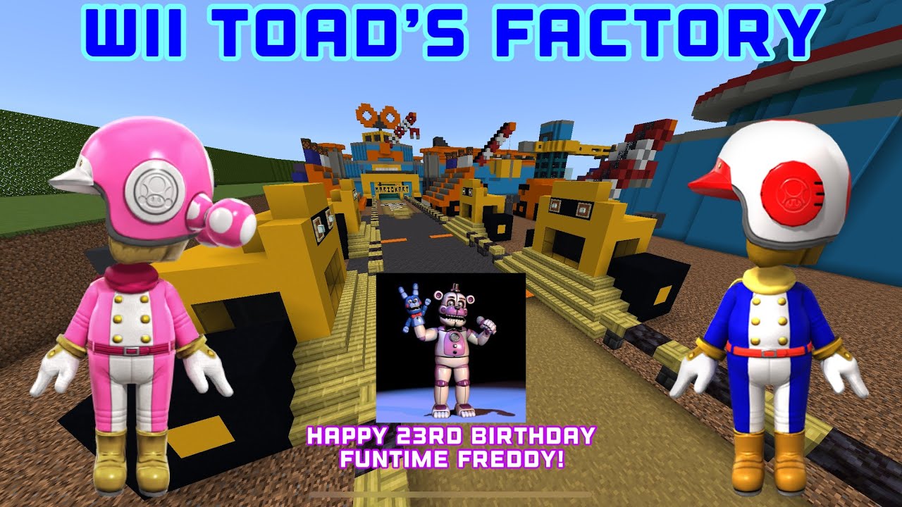 Mario Kart in Minecraft Wii Toad’s Factory