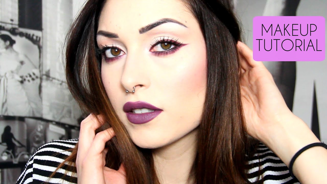 PURPLE&STRIPES MAKEUP TUTORIAL! | CherylPandemonium