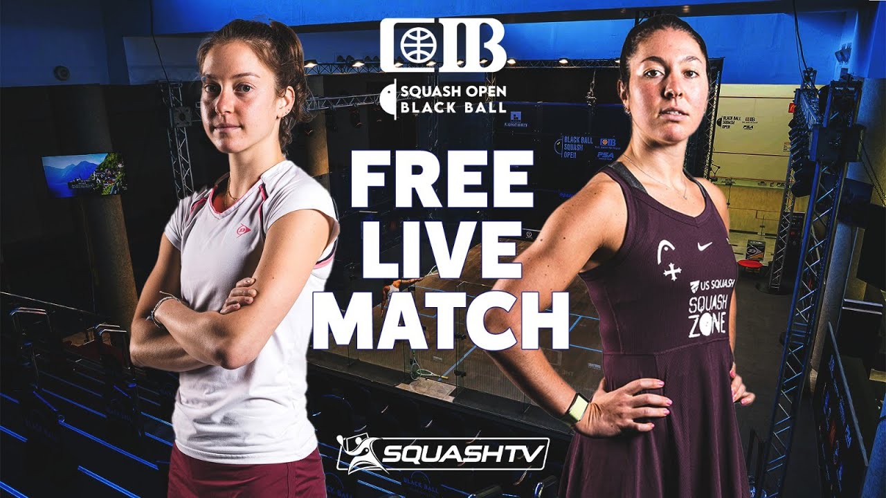 Sabrina Sobhy v Amanda Sobhy - FREE LIVE SQUASH MATCH - CIB Black Ball Open 2022 - Rd2