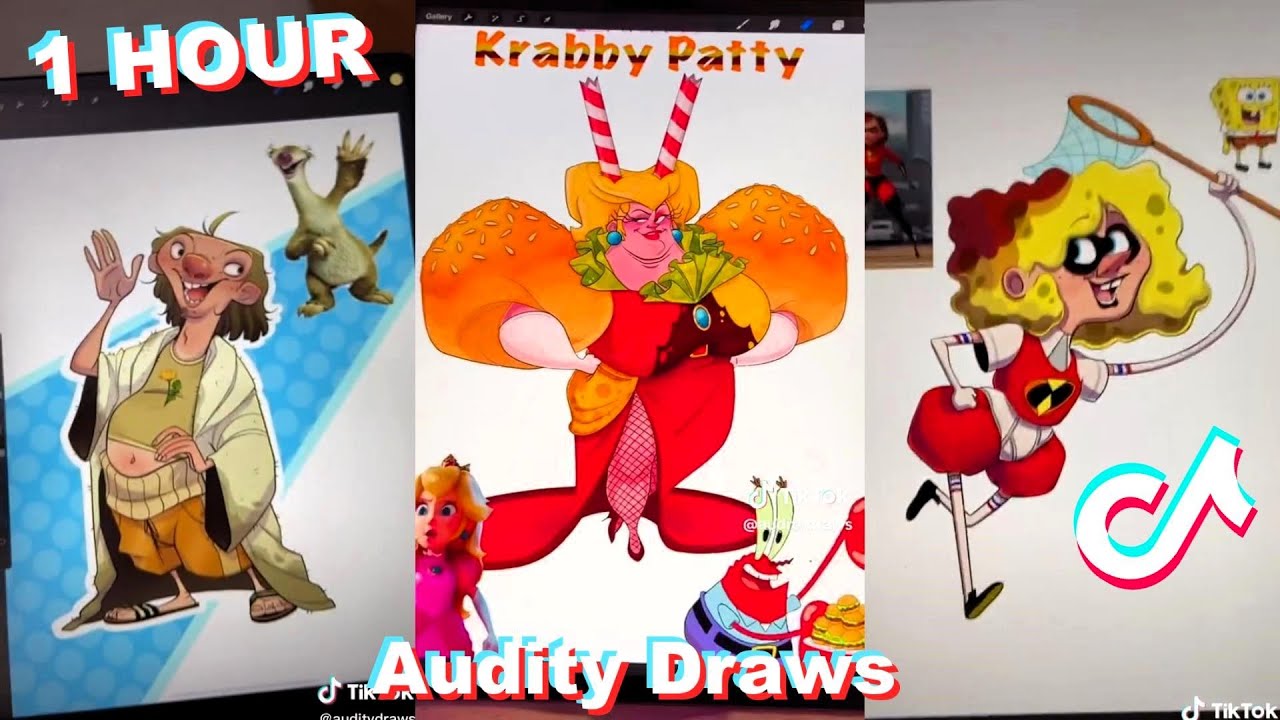 * 1 HOUR * of auditydraws TikTok Videos 2023 | Audity Draws TikTok Art Compilation