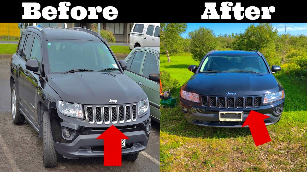 How to Black out Jeep Grille Trim Rings