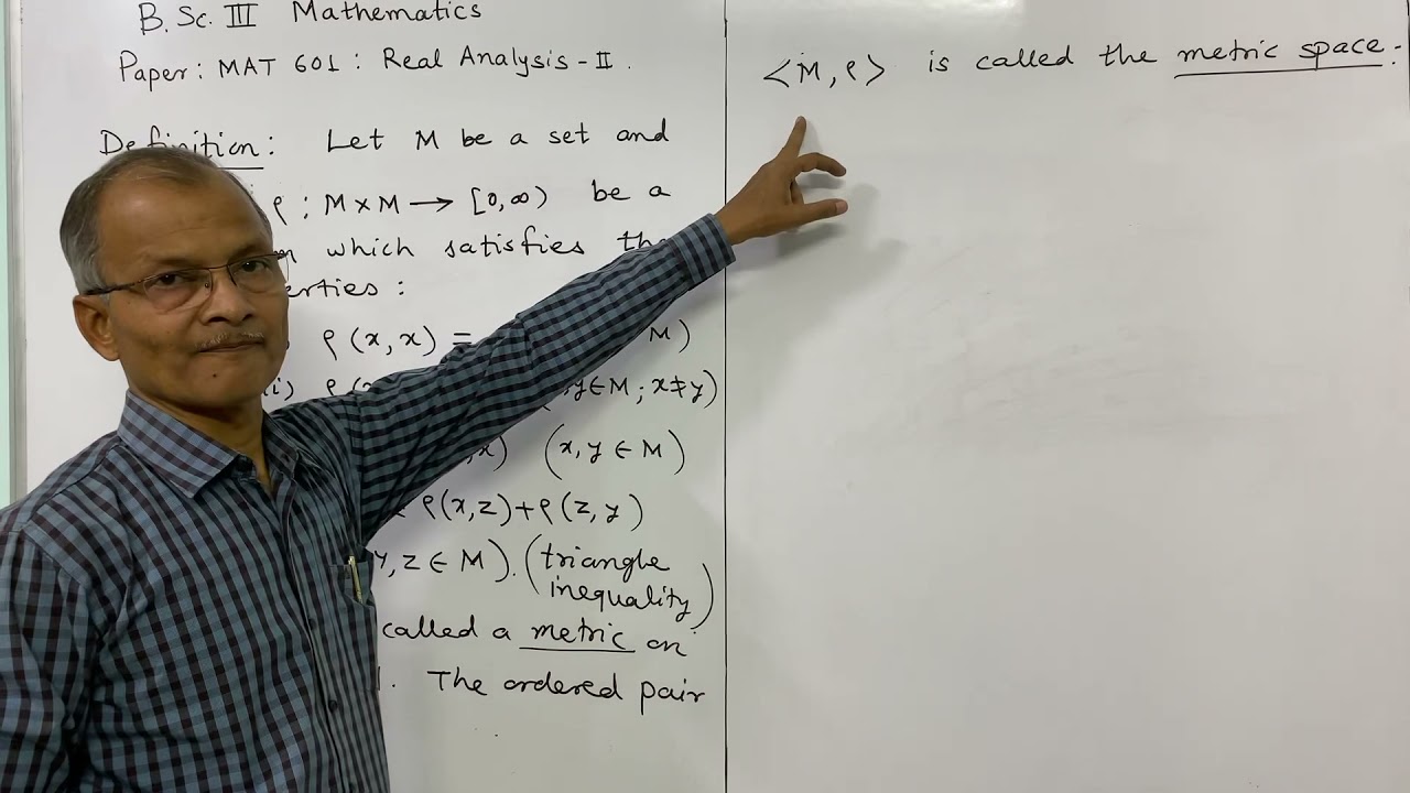 Real Analysis: Metric Spaces. Lect 1. #metricspace #realanalysis
