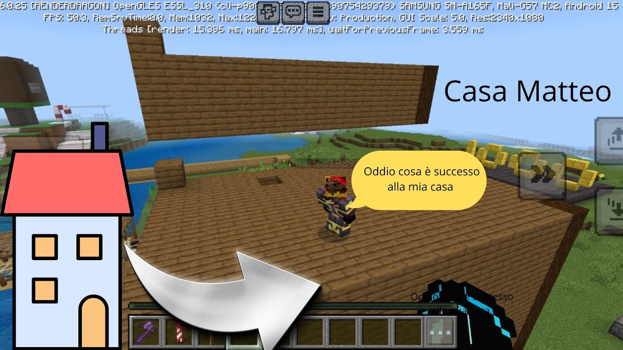 Oddio cosa è successo alla casa di Matteo!!? (Facciamo vedere nuove costruzioni) 