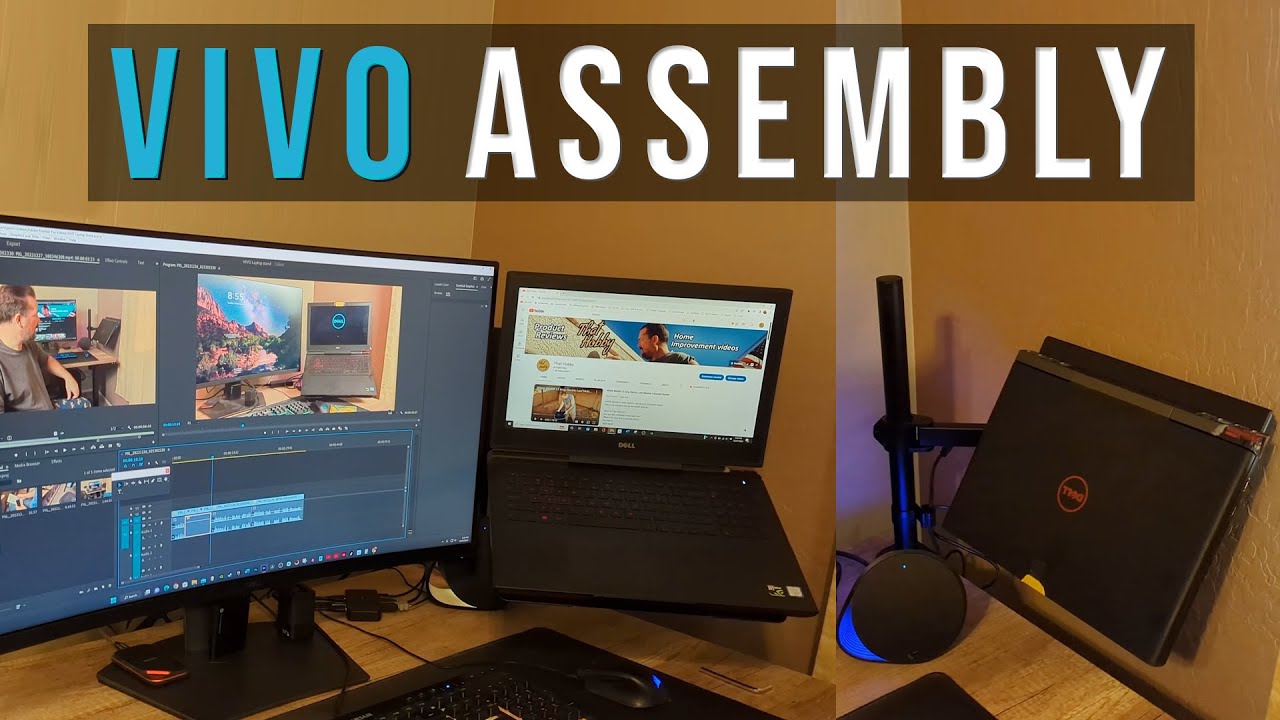 VIVO Laptop Desk Mount Stand - Assembly and set up 👀