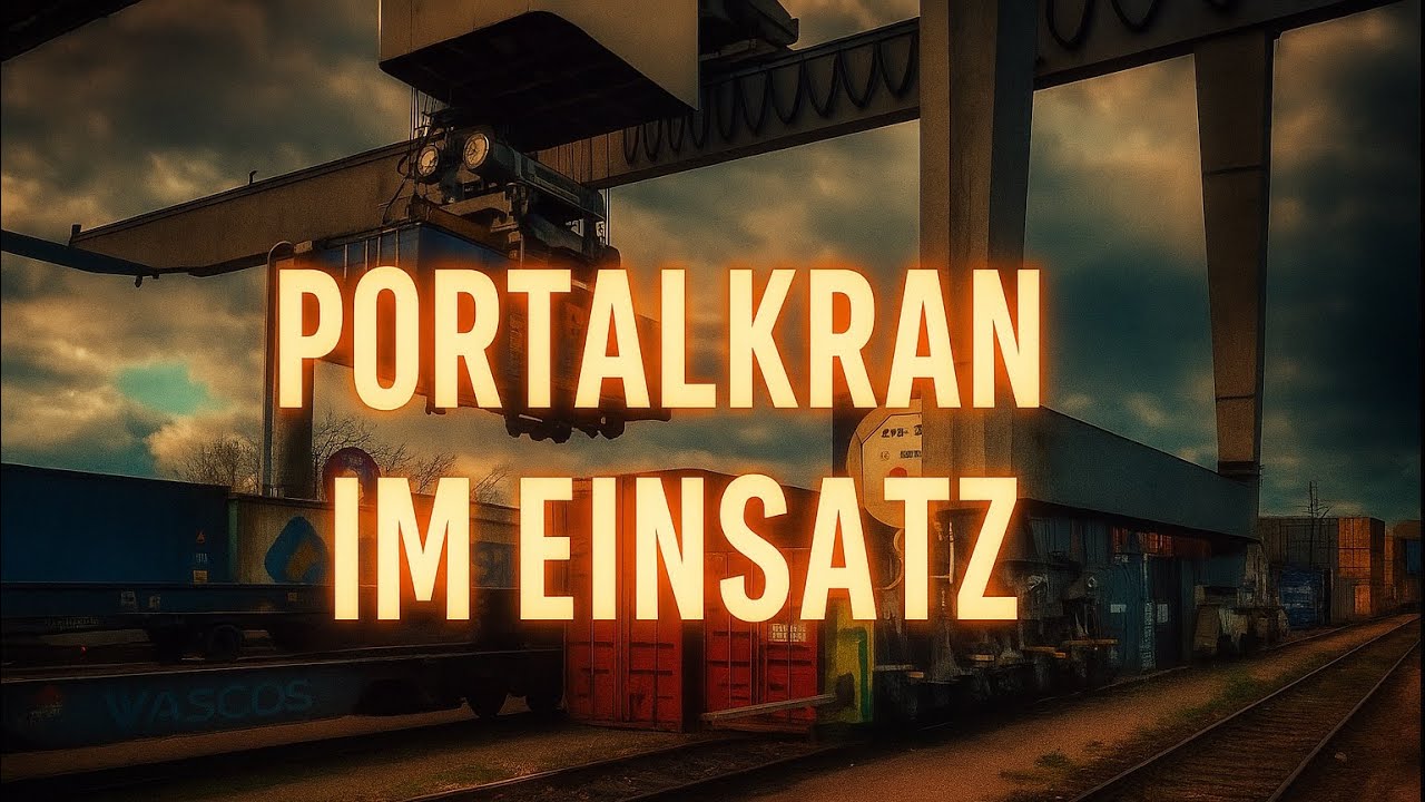 Portalkran im Einsatz – Containerumschlag hautnah