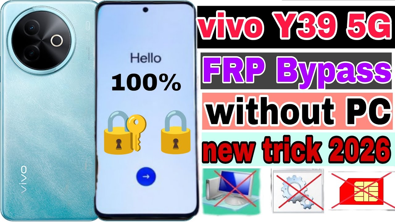 Vivo Y39 5G FRP Bypass Android 15 without PC googal account remove 💯 Y39 5G FRP lock kaise today