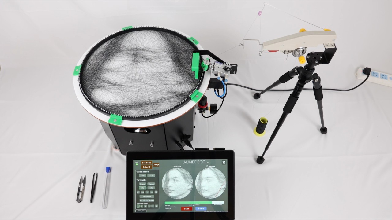 String art machine V2  Operation Video