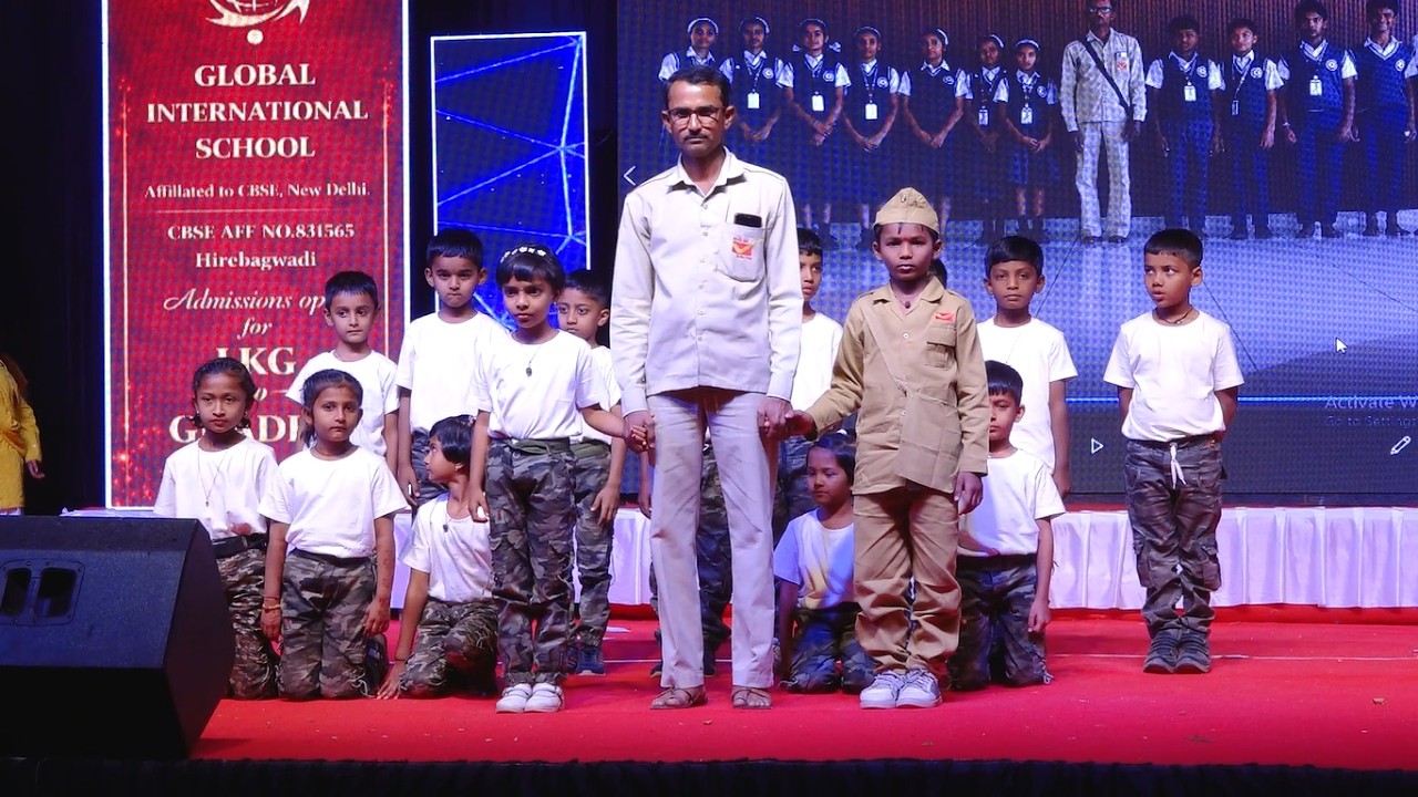 Post Man Theme | Chitti Ayi Hai | 2nd Std Students Dance | GIS Hirebagewadi