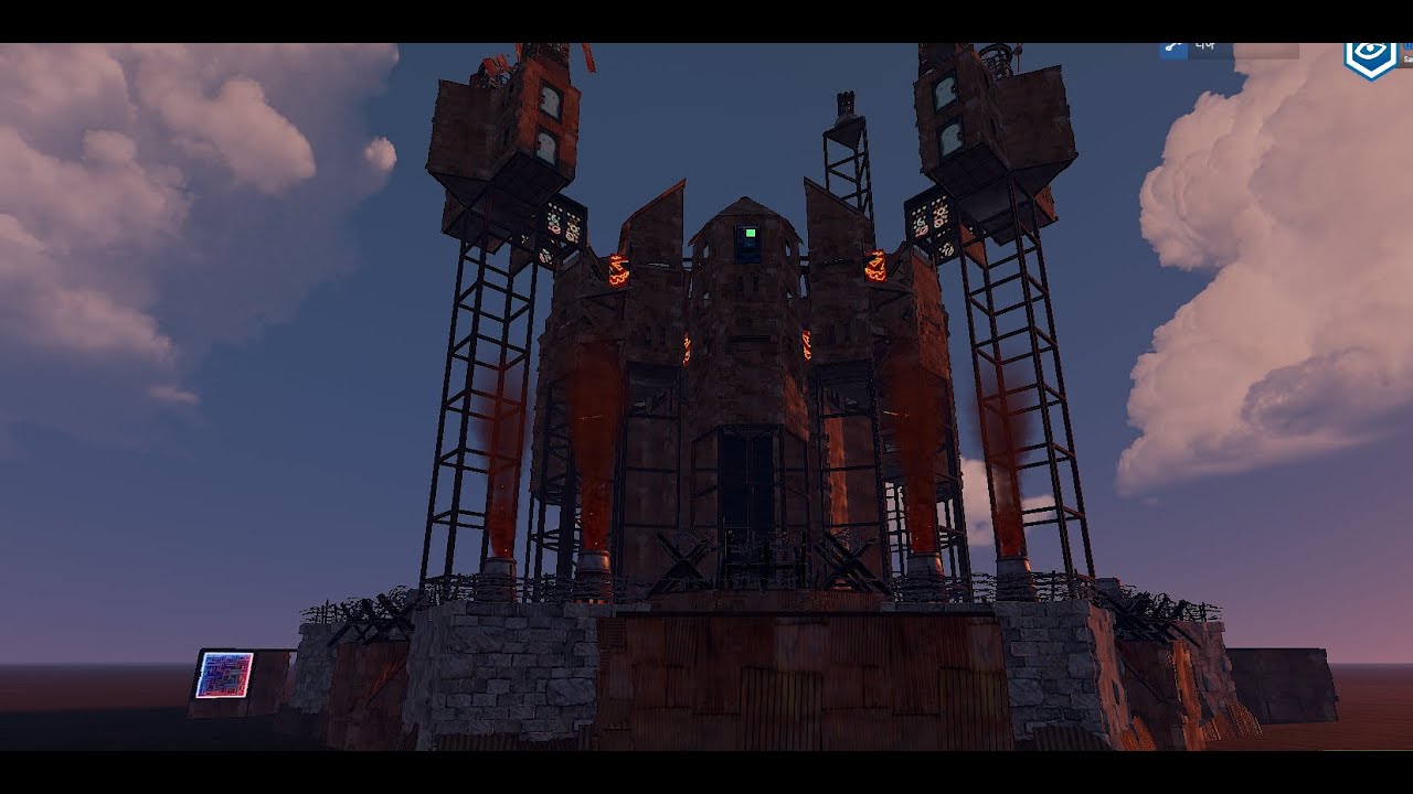rust 4x4 clan base anti rush raid