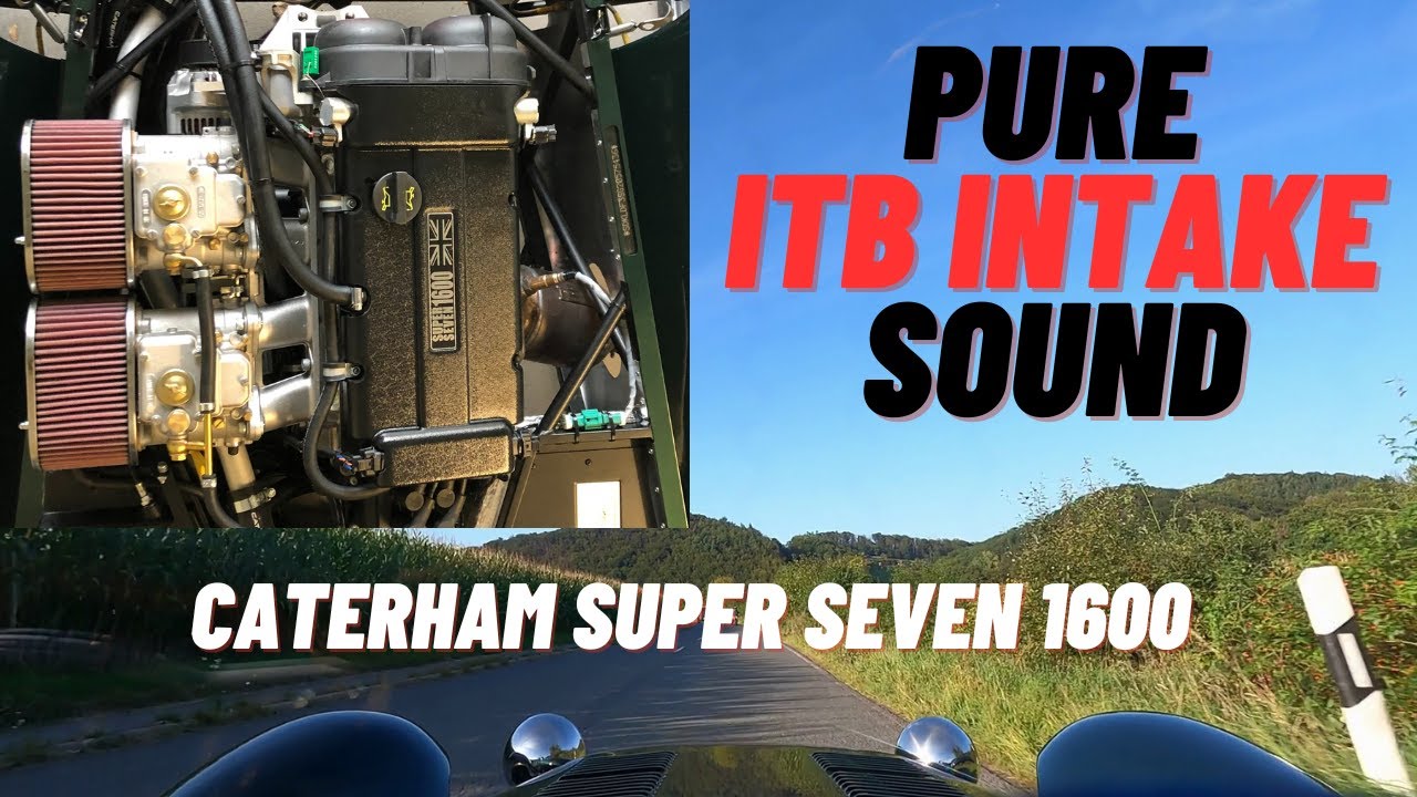 Pure ITB intake noise - Caterham Super Seven 1600 POV | Best 4 cylinder sound ever?