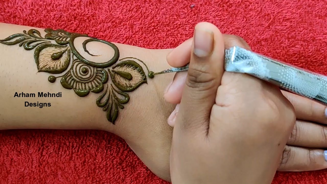 Easy Mehndi Design for Hand || New Stylish Mehndi Design || Arham Mehndi Designs