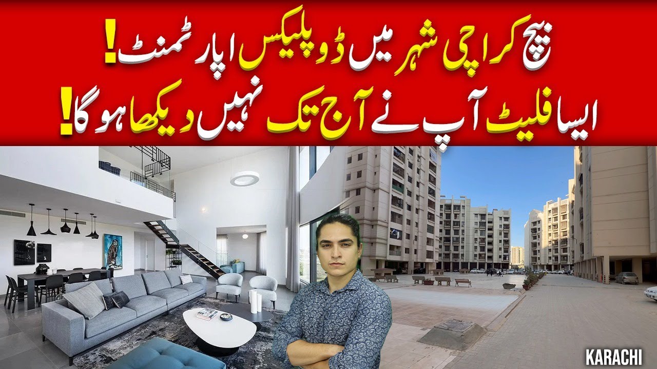 Duplex Apartment in the Heart of Karachi | You’ve NEVER Seen a Flat Like This! #bahriatownkarachi