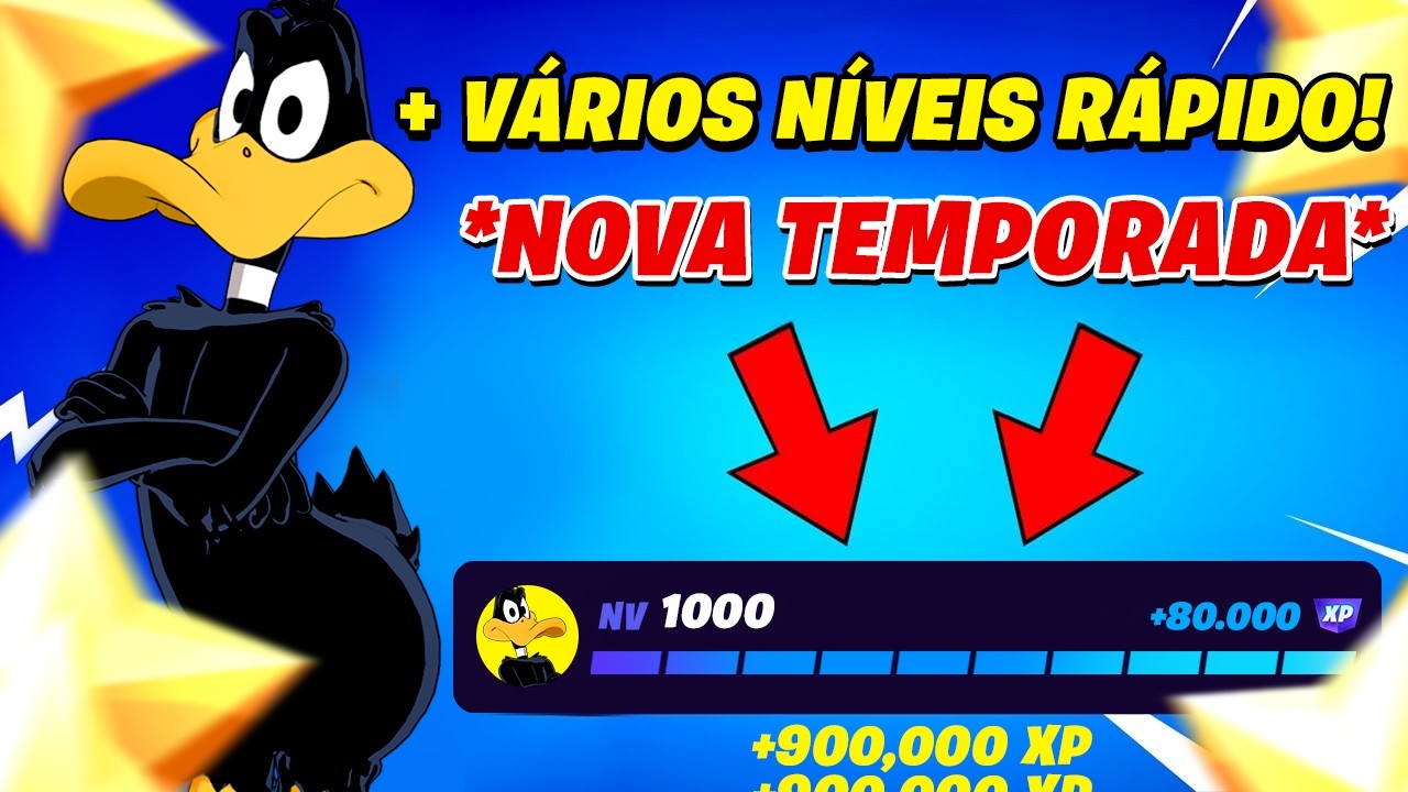 MELHOR MAPA DE XP *FUNCIONANDO* PARA SUBIR N&Iacute;VEL R&Aacute;PIDO na NOVA TEMPORADA 2 DO FORTNITE CAP&Iacute;TULO 7!