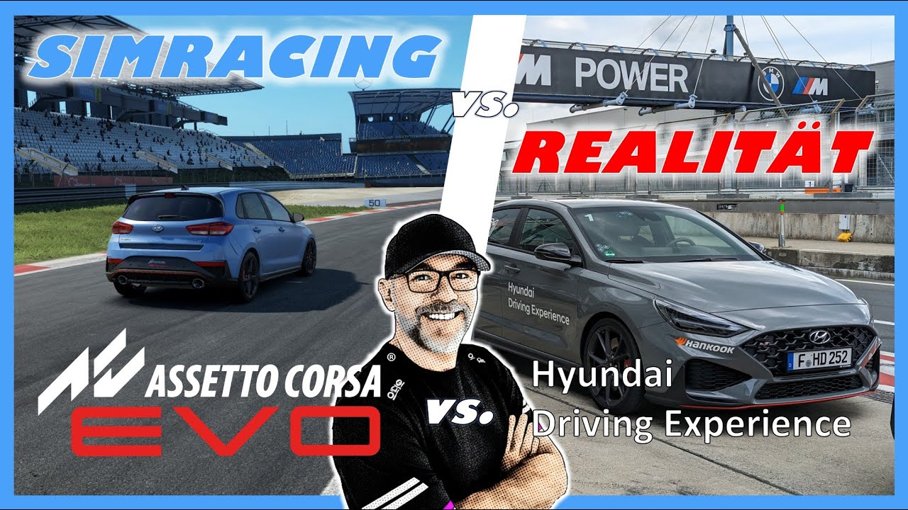 AC Evo vs. Hyundai Driving Experience |  Hotlap Nürburgring & Hyundai i30N | Simracing vs. Realität