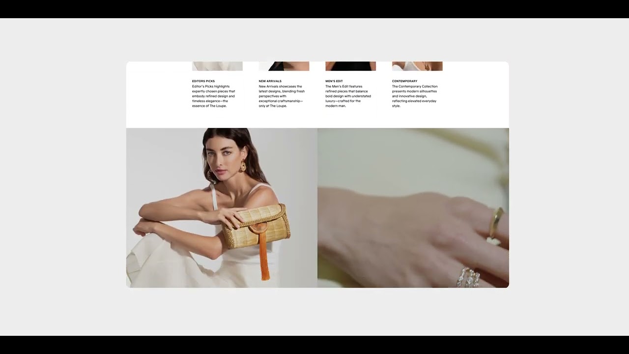 Black and Black Creative Redesigns The Loupe