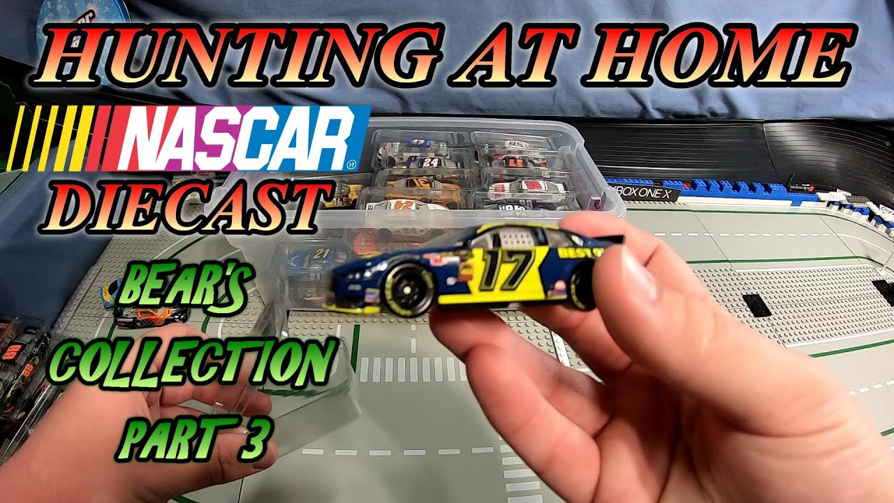 HUNTING AT HOME NASCAR DIECAST BEAR 