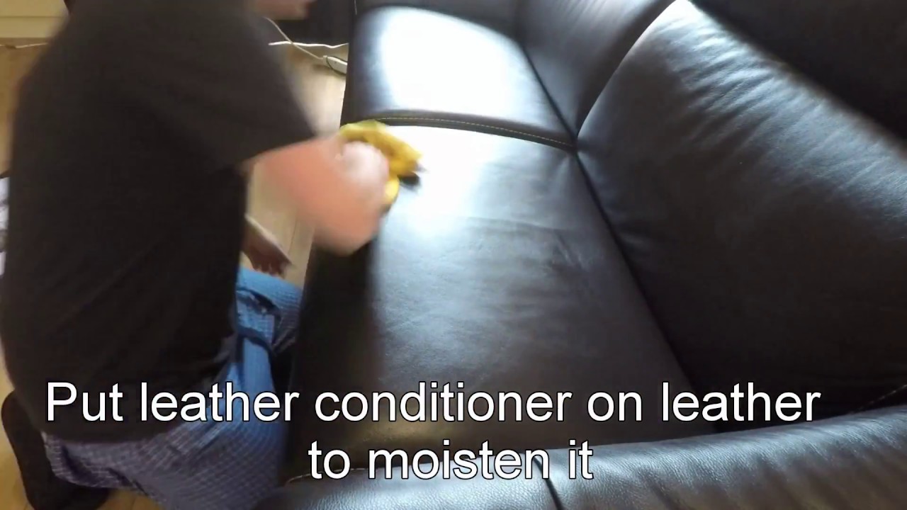 Leather Couch wrinkle removal with heatgun