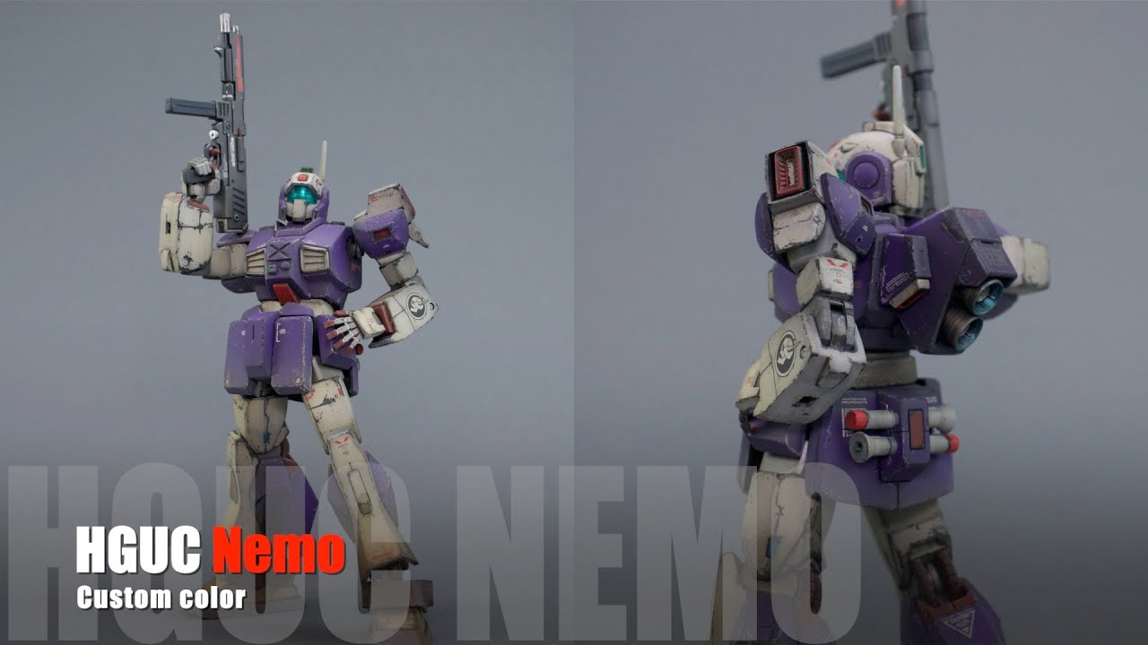 HGUC Nemo Gunpla⎜Custom Paint⎜1/144⎜4K