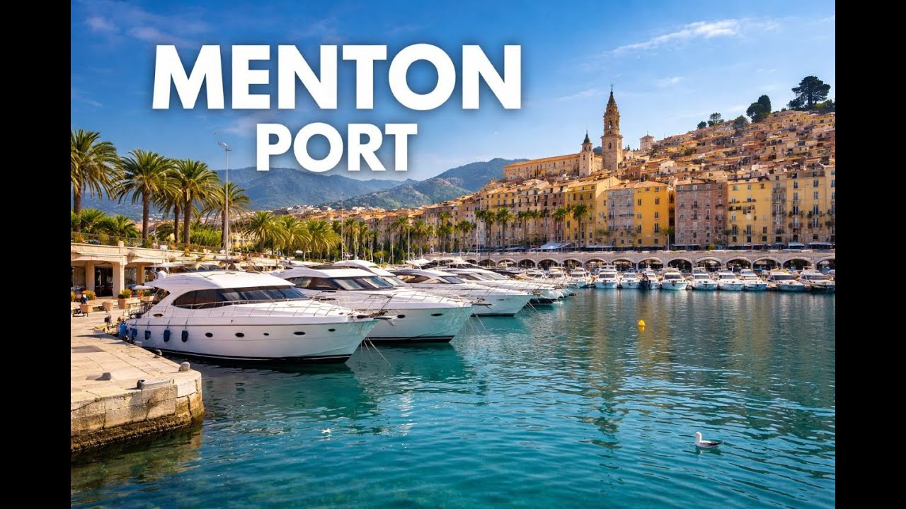 Menton Port Walk 🇫🇷 | French Riviera Walking Tour 4K