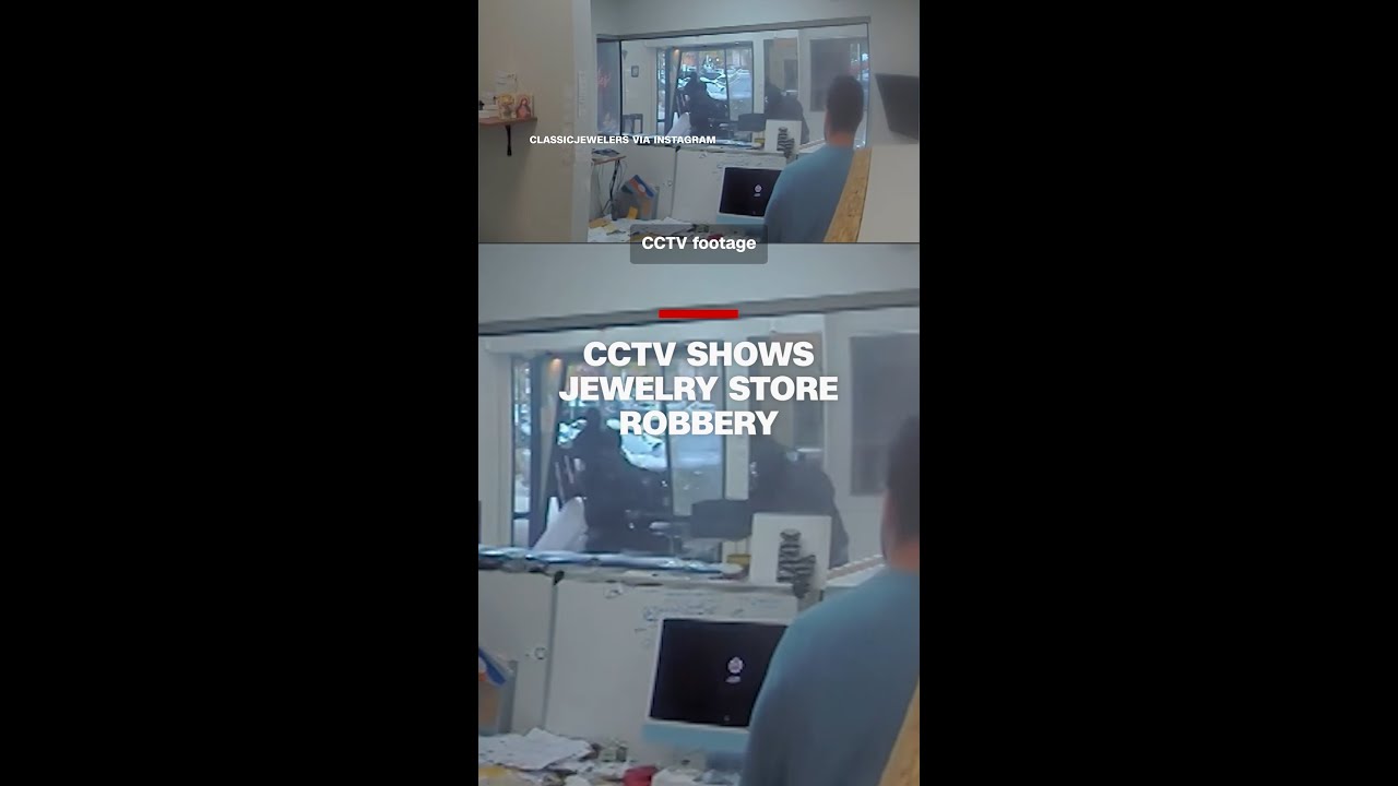 CCTV shows jewelry store robbery