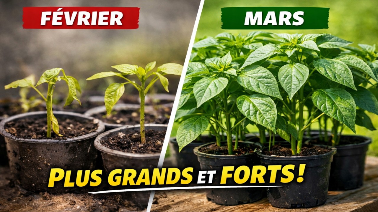 Ne semez surtout pas vos poivrons en février ! Mes plants finissent par rattraper et même dépasser