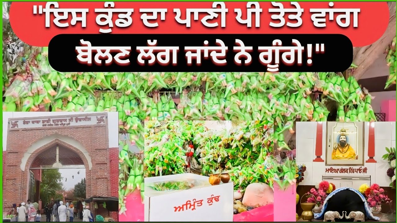 ਇਸ ਕੁੰਡ ਦਾ ਪਾਣੀ ਪੀ ਤੋਤੇ ਵਾਂਗ ਬੋਲਣ ਲੱਗ ਜਾਂਦੇ ਨੇ ਗੂੰਗੇ || ਬਾਬਾ ਭਾਈ ਗੁਰਦਾਸ ਡੇਰਾ mansa #pb31#myfirstvlog